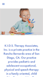 Mobile Screenshot of kidstherapyassociates.com
