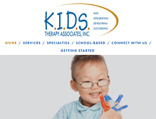 Tablet Screenshot of kidstherapyassociates.com
